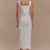 Reyna Denim midi-jurk – Wit Reyna Denim midi-jurk – Wit