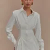 Rhia oversized overhemd – Wit Rhia oversized overhemd – Wit
