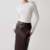 Ricky gebreide top met lange mouwen en lang model – ivoor Ricky gebreide top met lange mouwen en lang model – ivoor