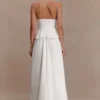 River gerimpelde maxi-rok – Wit River gerimpelde maxi-rok – Wit