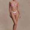Robyn driehoekige bikinitop met kralen – Roze Robyn driehoekige bikinitop met kralen – Roze