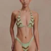 Robyn driehoekige bikinitop met kralen – Salie Robyn driehoekige bikinitop met kralen – Salie