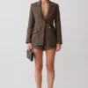 Romy gestructureerde blazer met hardware – visgraat Romy gestructureerde blazer met hardware – visgraat