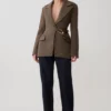 Romy gestructureerde blazer met hardware – visgraat Romy gestructureerde blazer met hardware – visgraat