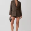 Romy gestructureerde blazer met hardware – visgraat Romy gestructureerde blazer met hardware – visgraat
