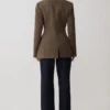 Romy gestructureerde blazer met hardware – visgraat Romy gestructureerde blazer met hardware – visgraat