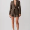 Romy-minirok met metalen details – visgraatmotief Romy-minirok met metalen details – visgraatmotief