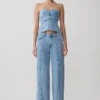 Roy mid-rise Denim-jeans met wijde pijpen – Classic Blue Roy mid-rise Denim-jeans met wijde pijpen – Classic Blue