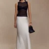 Sabrina maxi-rok van zijden mix – ivoor Sabrina maxi-rok van zijden mix – ivoor