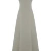 Salma katoenen maxi-jurk met lage taille – Salie Salma katoenen maxi-jurk met lage taille – Salie