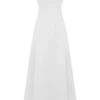 Salma katoenen maxi-jurk met verlaagde taille – Wit Salma katoenen maxi-jurk met verlaagde taille – Wit
