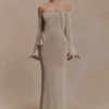 Sandrine Lurex gebreide maxi-jurk – Goud Sandrine Lurex gebreide maxi-jurk – Goud