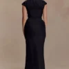 Saphira shirtcorset maxi-jurk – Zwart Saphira shirtcorset maxi-jurk – Zwart