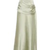 Sarah strapless maxi-jurk met strik in de taille – salie Sarah strapless maxi-jurk met strik in de taille – salie