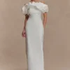Sariya sculpturale maxi-jurk – Wit Sariya sculpturale maxi-jurk – Wit