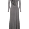 Scarlet Lurex Cowl Maxi-jurk – Zilver Scarlet Lurex Cowl Maxi-jurk – Zilver