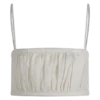 Scottie gerimpelde linnen bandeau – Oat Marle Scottie gerimpelde linnen bandeau – Oat Marle
