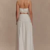 Scottie gerimpelde linnen maxi-rok met knoop – Oat Marle Scottie gerimpelde linnen maxi-rok met knoop – Oat Marle
