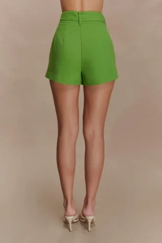 Scout linnen Short met riem – Groen