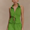 Scout linnen Short met riem – Groen Scout linnen Short met riem – Groen