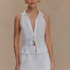 Scout linnen Short met riem – Wit Scout linnen Short met riem – Wit