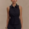 Selene mouwloos haltertop – Zwart Selene mouwloos haltertop – Zwart