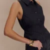 Selene mouwloos haltertop – Zwart Selene mouwloos haltertop – Zwart