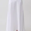 Selma midi-rok met gebogen taille – Wit Selma midi-rok met gebogen taille – Wit