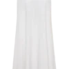 Selma midi-rok met gebogen taille – Wit Selma midi-rok met gebogen taille – Wit
