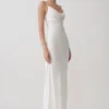 Seraphine Corset Satijnen Maxi-jurk – Ivoor Seraphine Corset Satijnen Maxi-jurk – Ivoor