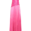 Serena strapless maxi-jurk van taft – karmozijnroze Serena strapless maxi-jurk van taft – karmozijnroze