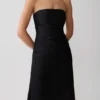 Serena strapless maxi-jurk van taft – Zwart Serena strapless maxi-jurk van taft – Zwart