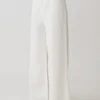 Shae-Denim-jeans met wijde pijpen – Wit