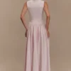 Sharon midi-jurk van scuba-jersey – balletroze Sharon midi-jurk van scuba-jersey – balletroze