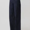 Sienna Flare Mid Rise Denim Jeans – Indigo Pinstripe