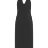 Simona halternek midi-jurk – Zwart Simona halternek midi-jurk – Zwart