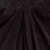 Siren satijnen maxi-rok met strass – donkerbruin Siren satijnen maxi-rok met strass – donkerbruin