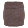 Skylaine gebreid minirok – bruin gemêleerd Skylaine gebreid minirok – bruin gemêleerd