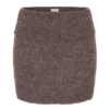 Skylaine gebreid minirok – bruin gemêleerd Skylaine gebreid minirok – bruin gemêleerd
