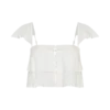 Skylar kanten mouwloze crop top – Wit Skylar kanten mouwloze crop top – Wit