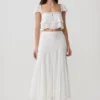 Skylar kanten mouwloze crop top – Wit Skylar kanten mouwloze crop top – Wit
