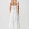 Skylar kanten mouwloze crop top – Wit Skylar kanten mouwloze crop top – Wit