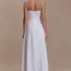 Sofie linnen maxi-jurk met plooitjes – Wit Sofie linnen maxi-jurk met plooitjes – Wit