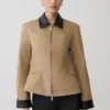 Solange jasje met ritssluiting en kraag – naturel Solange jasje met ritssluiting en kraag – naturel