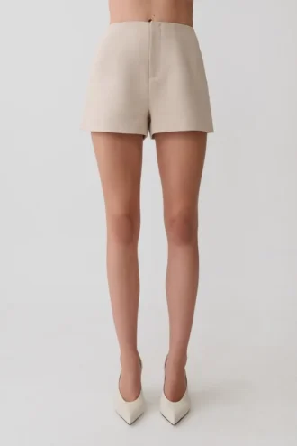 Solenne-shorts – Natuurlijk gemêleerd