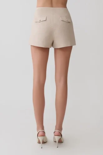 Solenne-shorts – Natuurlijk gemêleerd