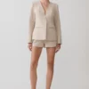 Solenne-shorts – Natuurlijk gemêleerd Solenne-shorts – Natuurlijk gemêleerd