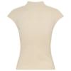 Sonny gebreide top met korte mouwen – Crème
