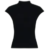 Sonny gebreide top met korte mouwen – Zwart