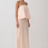 Sophia satijnen strapless maxi-jurk – perzik Sophia satijnen strapless maxi-jurk – perzik
